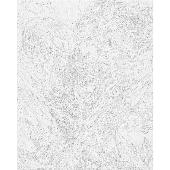 Картина за номерами Kartiny Origami: My Hero Academia: Shoto Todoroki, Enji Todoroki, Rei Todoroki, (8426) 2