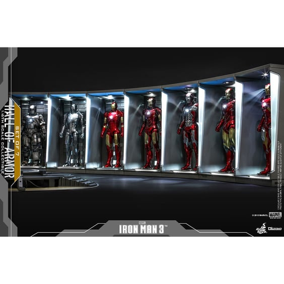 Діорама Hot Toys: Marvel: Iron Man: Hall of Armor (Set of 7), (84952) 2