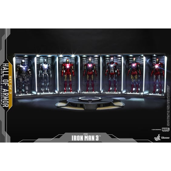 Діорама Hot Toys: Marvel: Iron Man: Hall of Armor (Set of 7), (84952) 3
