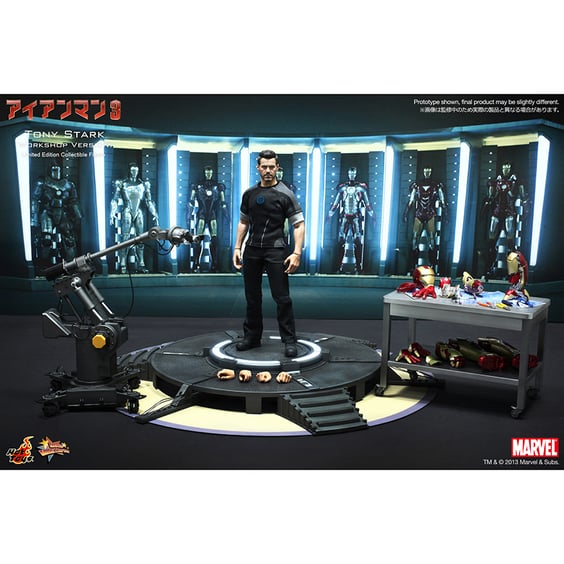 Колекційна фігура Hot Toys: Movie Masterpiece: Marvel: Iron Man 3: Tony Stark (Workshop Version), (84969) 2