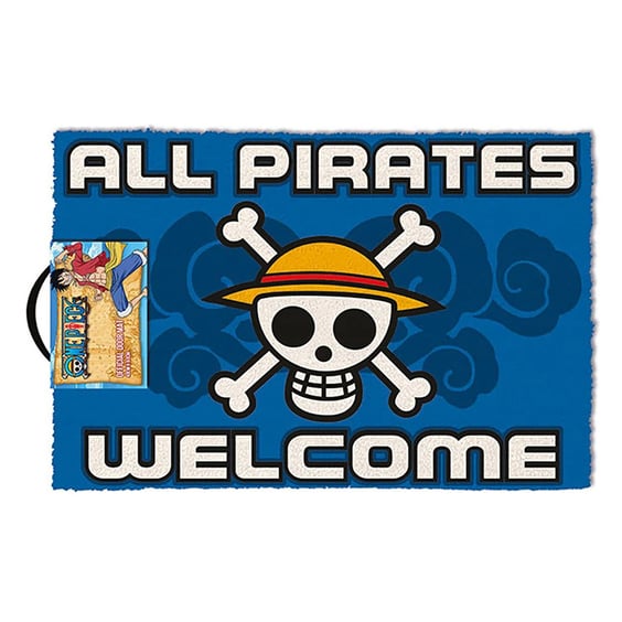 Вхідний килимок Pyramid International: One Piece: Straw Hat Crew: «All Pirates Welcome», (85395)