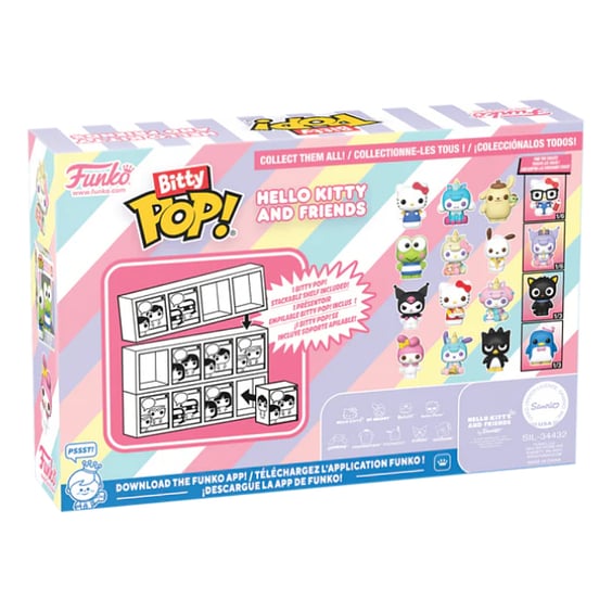 Набір фігурок Funko Bitty POP!: Hello Kitty and Friends: Series 1 (4-pack+1 Mystery Collectables) (Chase Limited Edition), (85713) 4