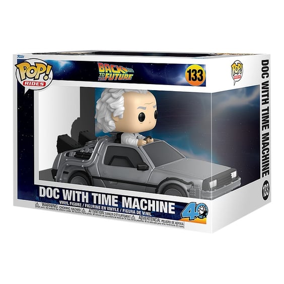 Фігурка Funko POP!: Rides: Back to the Future: 40th Anniversary: Doc w/ Time Machine, (86449) 3