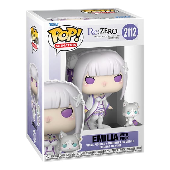 Фигурка Funko POP!: Animation: Re:ZERO: Starting Life in Another World: Emilia w/ Puck, (86515) 3