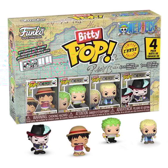 Набор фигурок Funko Bitty POP!: One Piece: Series 1: Dracule Mihawk (Chase Limited Edition) (4-pack), (86894)