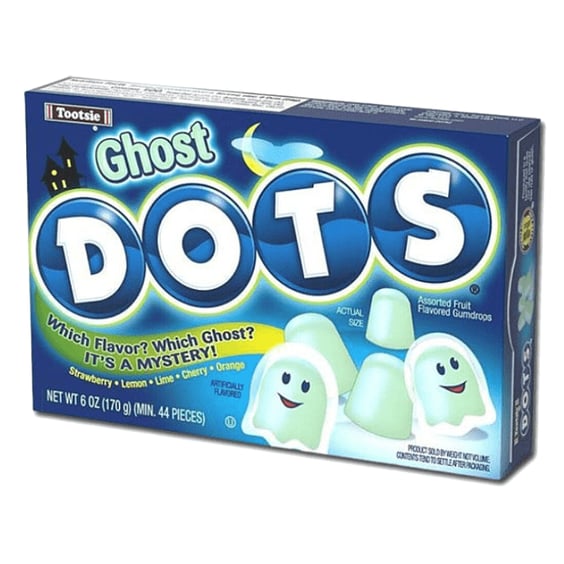 Желейні цукерки Tootsie: Ghost: Dots: Cherry, Lemon, Strawberry, Lime, and Orange, (870099)