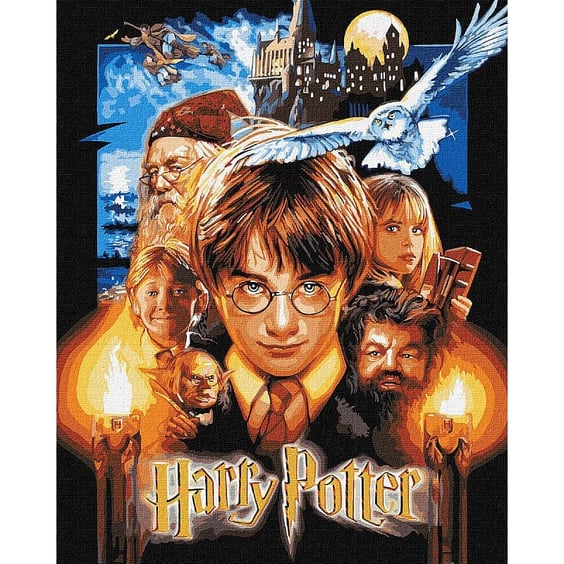 Картина по номерам Ideyka: Wizarding World: Harry Potter: Movie Poster (Metallic), (8716)
