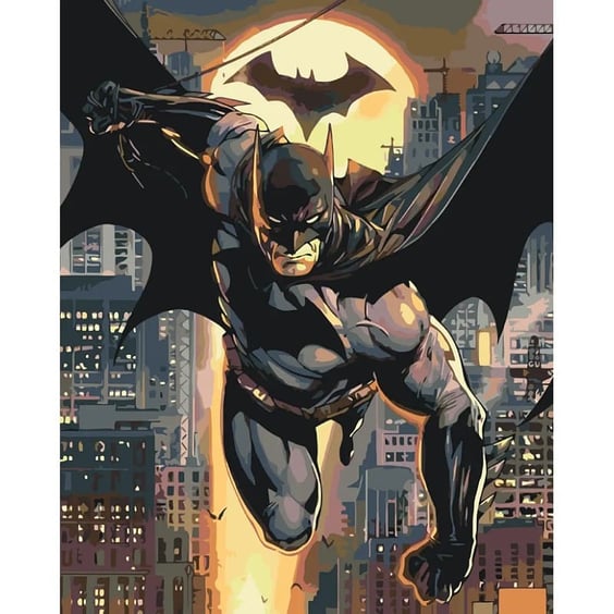 Картина по номерам Kartiny Origami: DC: Batman: Batman, (8718)