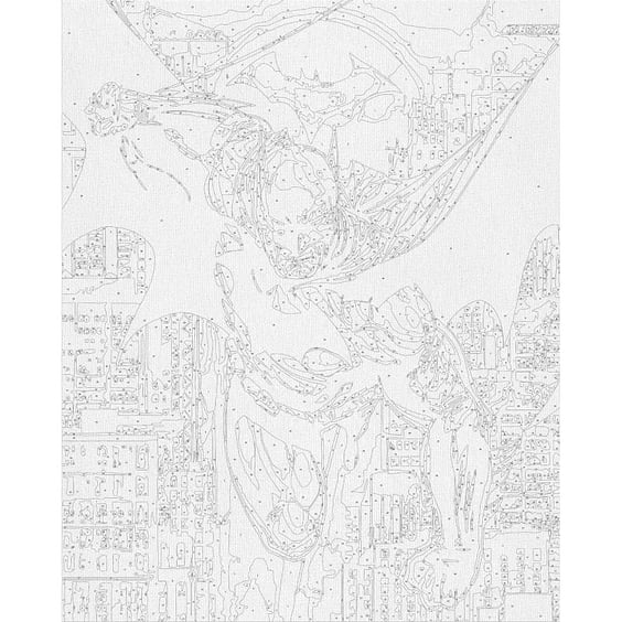 Картина по номерам Kartiny Origami: DC: Batman: Batman, (8718) 2