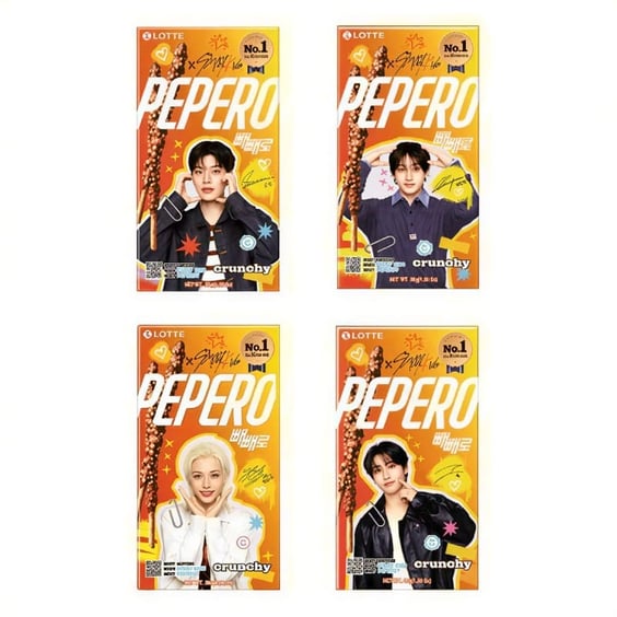 Печенье Lotte: Pepero: Stray Kids: Crunchy (1 шт. рандомно), (880270)