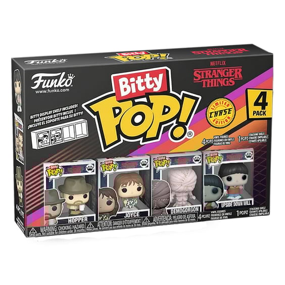 Набір фігурок Funko Bitty POP!: Stranger Things: Series 4: Upside Down Will (Chase Limited Edition) (4-pack), (883641) 7