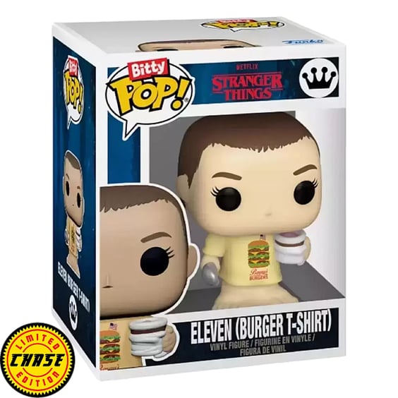 Набор фигурок Funko Bitty POP!: Stranger Things: Series 4: Eleven (Burger T-Shirt) (Chase Limited Edition) (4-pack), (883644) 2