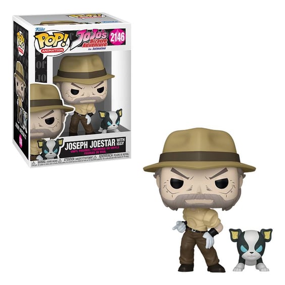 Фигурка Funko POP!: Animation: JoJo's Bizarre Adventure: The Animation: Joseph Joestar w/ Iggy, (88461)