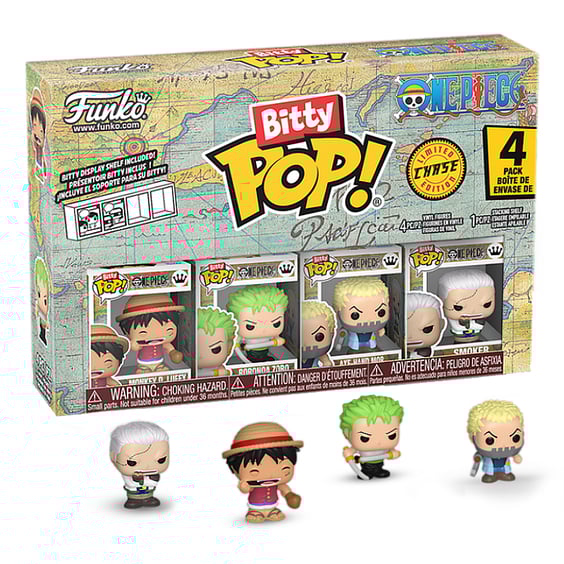Набор фигурок Funko Bitty POP!: One Piece: Series 1: Smoker (Chase Limited Edition) (4-pack), (886893)