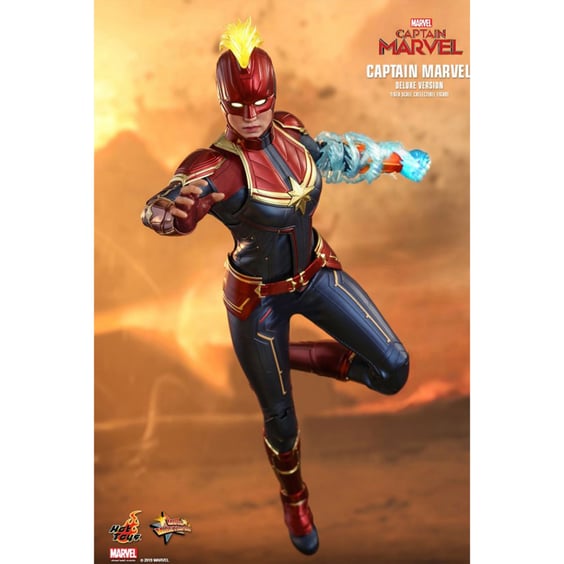 Колекційна фігура Hot Toys: Marvel: Captain Marvel: Captain Marvel (Deluxe), (89772)