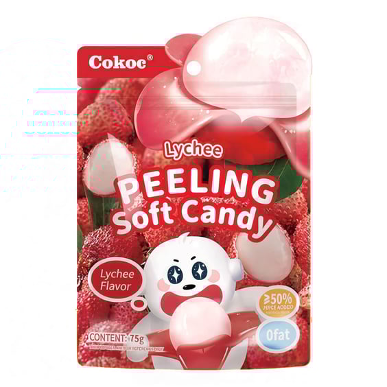 Желейні цукерки Cokoc: Peeling Soft Candy: Lychee, (903605)