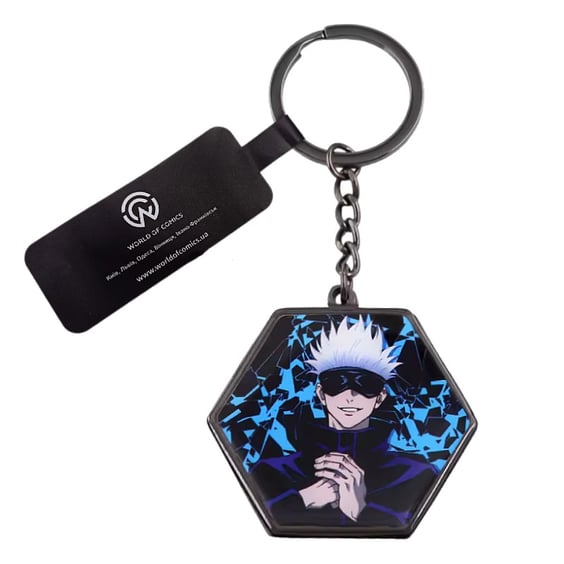 Брелок двосторонній з дзеркалом Jujutsu Kaisen: Satoru Gojo and Suguru Geto, (9042)