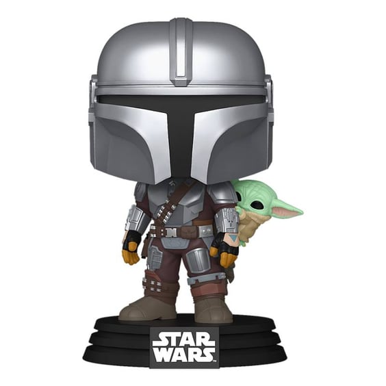Фигурка Funko POP!: Star Wars: The Mandalorian: The Mandalorian w/ Grogu, (90443) 2