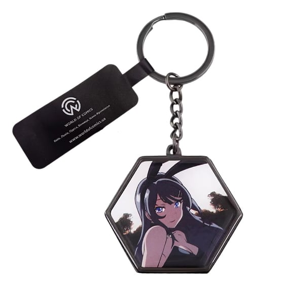 Брелок двосторонній з дзеркалом Rascal Does Not Dream Of Bunny Girl Senpai: Mai Sakurajima, (9046) 2