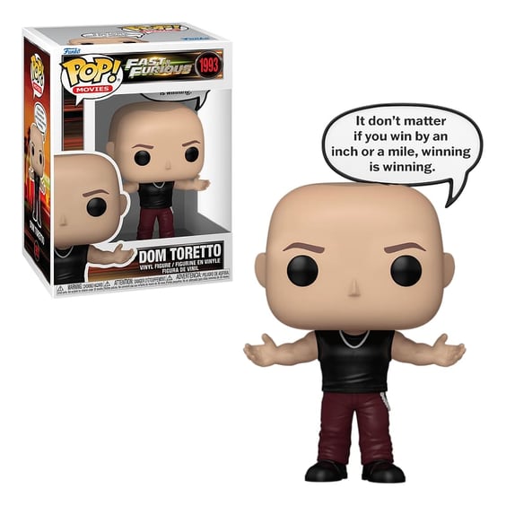 Фигурка Funko POP!: Movies: Fast & Furious: Dom Toretto: «‎..Winning Is Winning» (25th Anniversary), (90492)