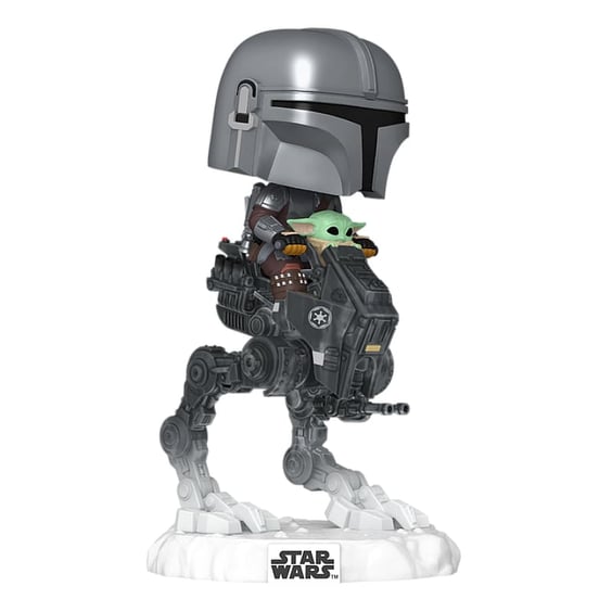 Фигурка Funko POP!: Star Wars: The Mandalorian: Mandalorian w/ Grogu in Imperial Remnant AT-RT, (90812) 2