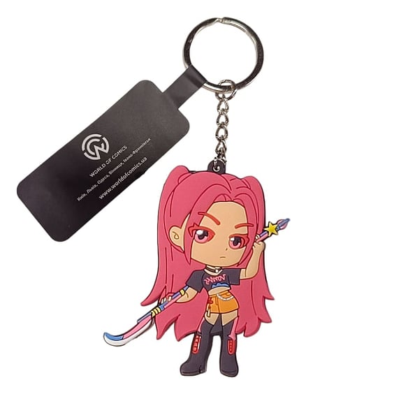 Брелок двосторонній K-Pop Demon Hunters: Mira (Chibi), (9104)