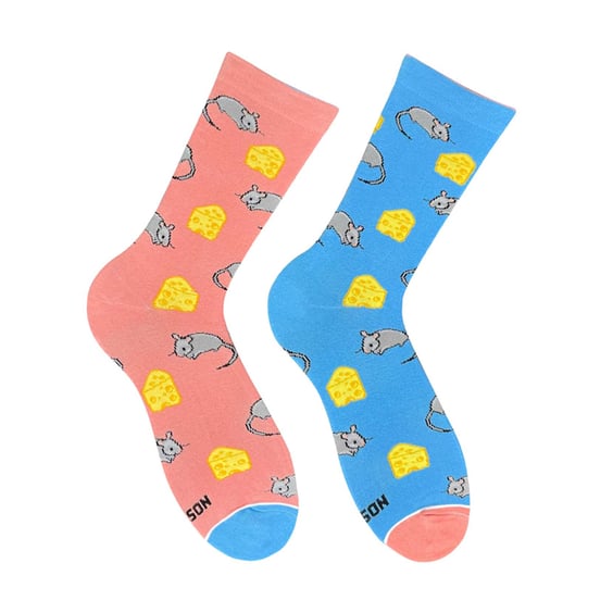 Шкарпетки Noskar: Mouse & Cheese: «Easy Cheesy» (р. 36-40), (91394)