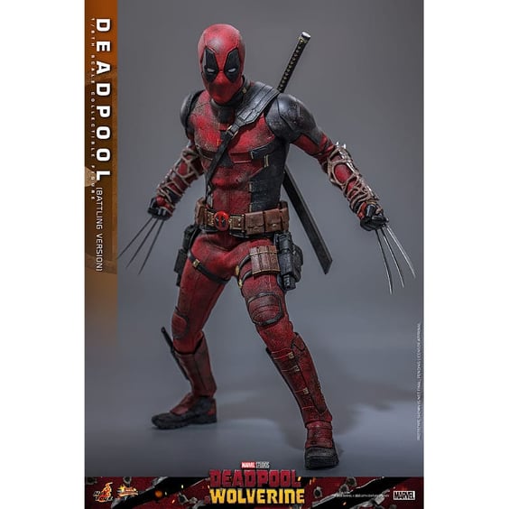Коллекционная фигурка Hot Toys: Marvel: Deadpool & Wolverine: Deadpool (Battling Version), (913969)