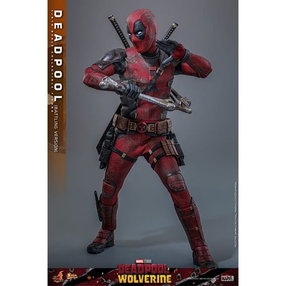 Коллекционная фигурка Hot Toys: Marvel: Deadpool & Wolverine: Deadpool (Battling Version), (913969) 3