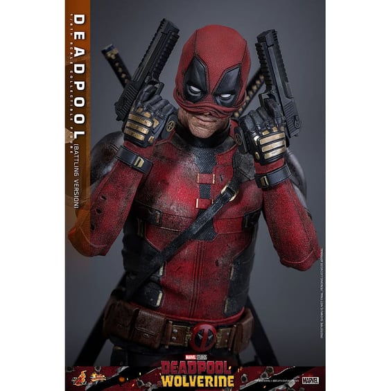 Коллекционная фигурка Hot Toys: Marvel: Deadpool & Wolverine: Deadpool (Battling Version), (913969) 5
