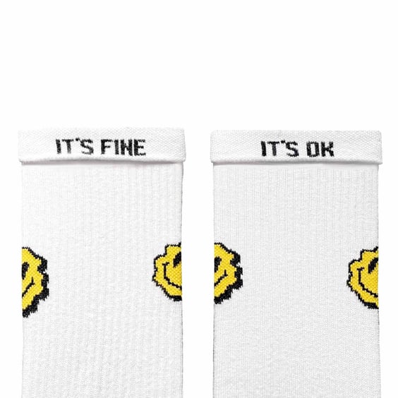 Шкарпетки Noskar: Trippy Smile: «It's Fine / It's Ok» (р. 41-46), (91498) 2