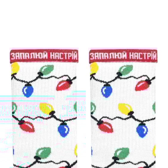 Шкарпетки Noskar: Святкова Гірлянда: «Запалюй Найстрій» (р. 36-40), (91613) 2