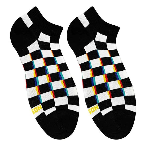 Шкарпетки Noskar: Trippy Checks (короткі) (р. 41-46), (91672)