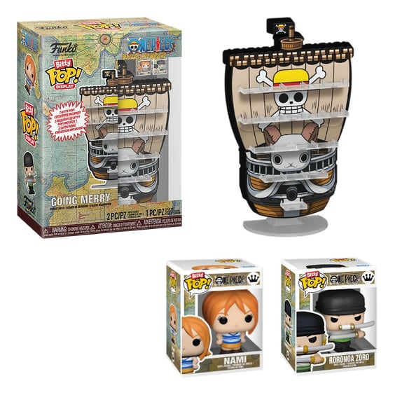 Набор фигурок Funko Bitty POP!: Display: One Piece: Going Merry, (92964)