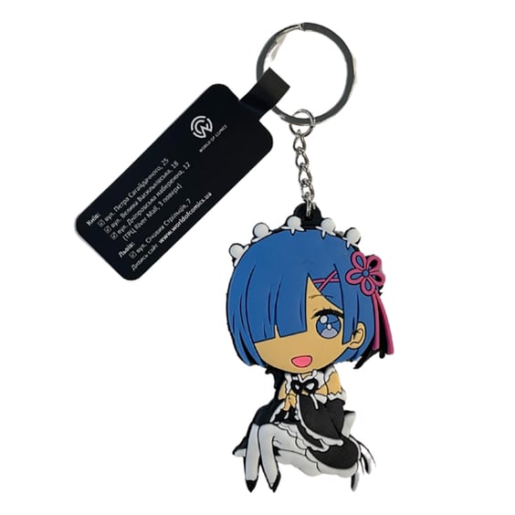 Брелок двосторонній Re: Zero: Rem, (9433)