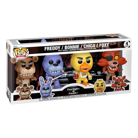 Фігурки Funko POP!: Games: Five Nights at Freddy's: Freddy, Bonnie, Chica and Foxy (4-Pack), (95660) 3