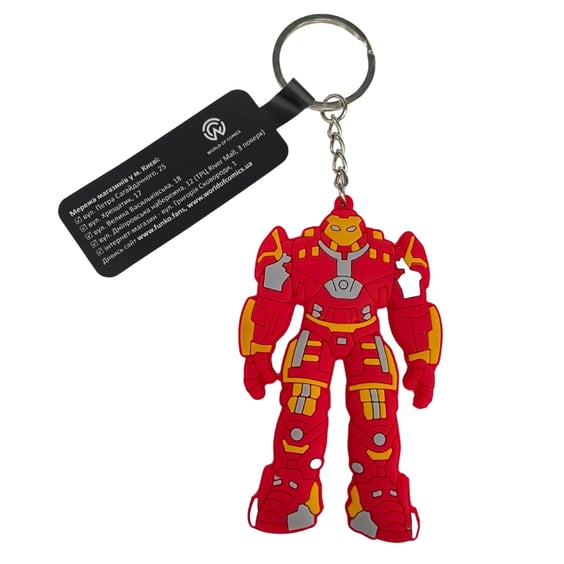 Брелок двухсторонний Marvel: Iron Man (Hulkbuster), (9859)