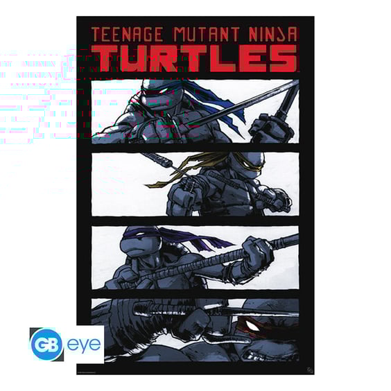 Постер GB Eye: Maxi: Teenage Mutant Ninja Turtles: Comic (Black / White), (99116)