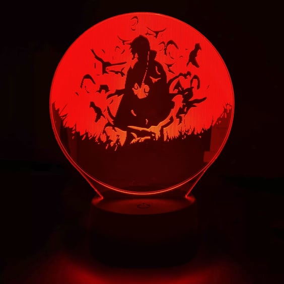 Акриловий світильник Naruto: Itachi Uchiha w/ Crows, (99175)