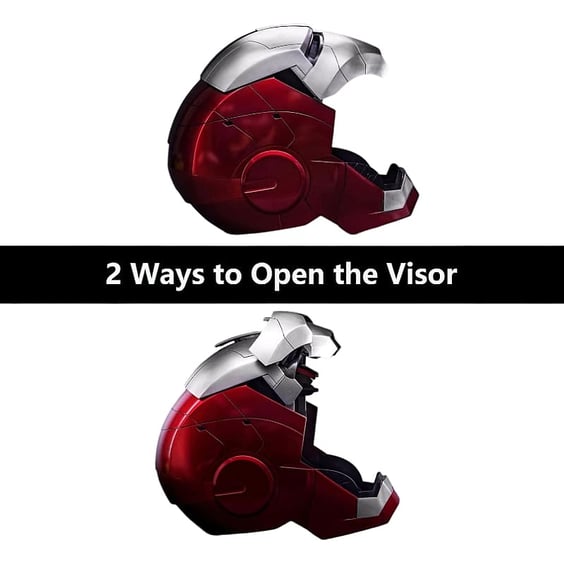 Інтерактивний шолом Marvel: Iron Man: Mark V Armor: Electronic Helmet (Silver & Red), (999001) 4