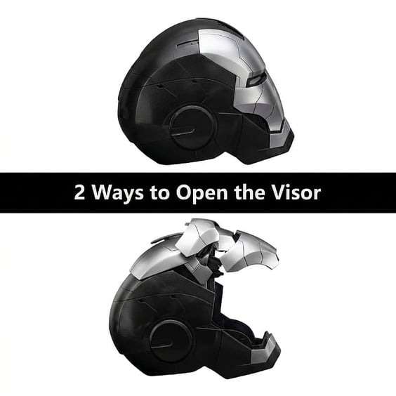 Інтерактивний шолом Marvel: Iron Man: Mark V Armor: Electronic Helmet (Glossy & Matte Black), (999002) 4