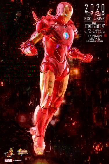 Колекційна фігура Hot Toys: Iron Man Mark 4 Holographic Version, (85023)