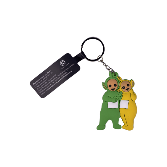 Брелок двухсторонний Teletubbies: Dipsy and Laa-Laa, (10000)