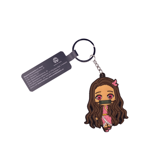 Брелок двухсторонний Demon Slayer: Nezuko Kamado, (10112)