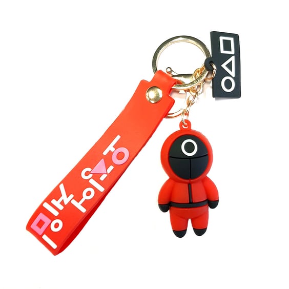 Брелок Squid Game: Pink Soldier (circle), (10260)