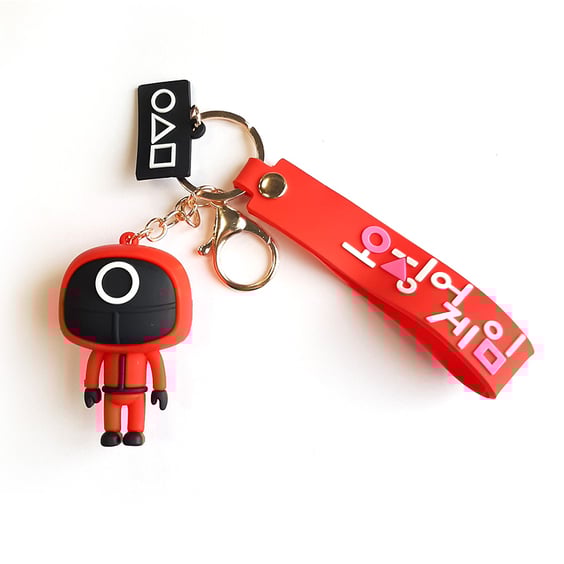 Брелок Squid Game: Pink Soldier (circle), big, (10270)