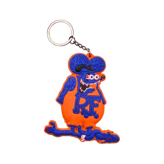 Брелок двухсторонний Rat Fink (Blue/Orange), (10486)