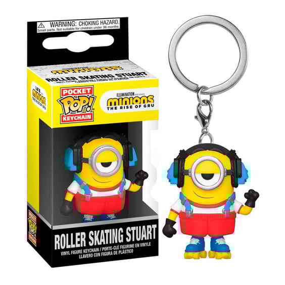Брелок Funko POP! Minions 2: Roller Skating Stuart, (47797)