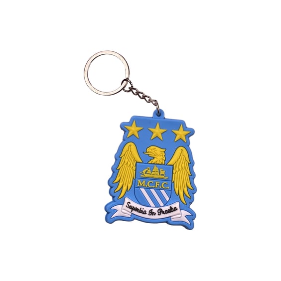 Брелок двухсторонний FC: Manchester City (old), (9981)