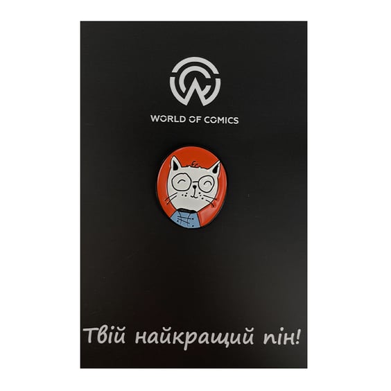Металевий значок (пін) Smart Cat, (11134)